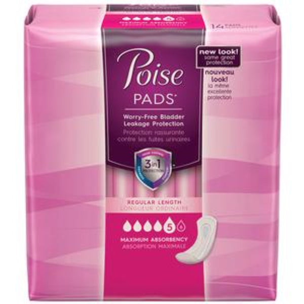 Kimberly Clark Poise Ultra With Side Shields, Superabsorbent, Discreet and Portable, 14 Count, 6919568