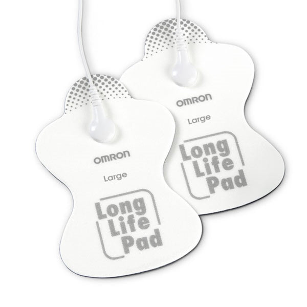 Omron Long Life Large Pads for Electrotherapy Pain Relief TENS Unit, Pack of 2, PMLLPAD-L