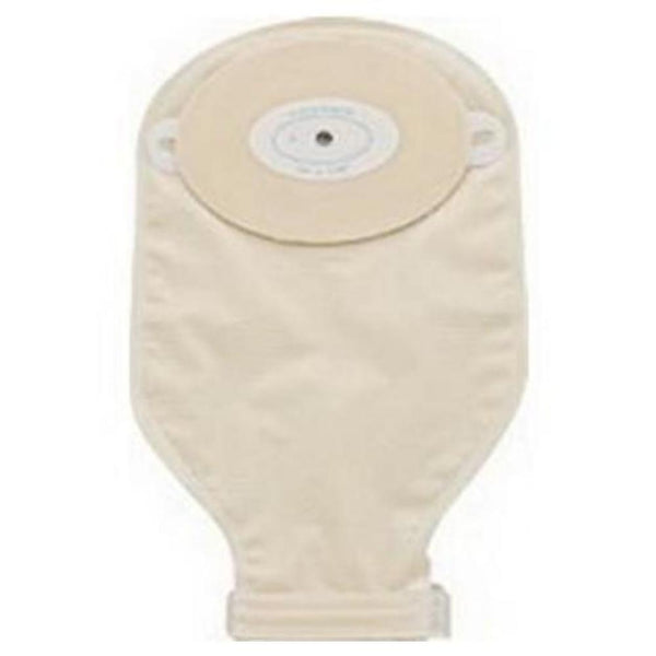 Nu-Hope One-Piece Post-Op Trim-to-Fit Extra-Deep Convex Adult Drainable Pouch with Nu-Comfort™ Barrier and Closure Clamp 3/4" x 1-1/2" Inside Cutting Area Oval, 3-1/4" x 4-5/8" OD, 11" L x 5-3/4" W, 1/2" Starter Hole, 24 oz, Adh