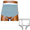 OPTIONS Men's Backless with Built-In Barrier/Support, Gray, Right-Side Stoma, Medium 36-38