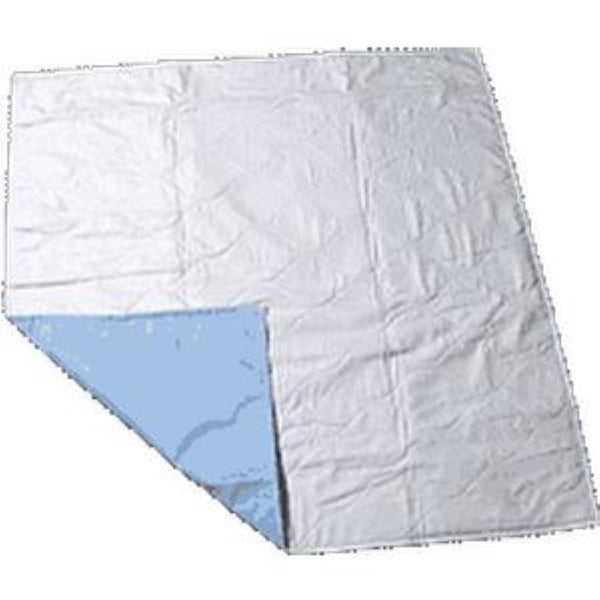 Salk CareFor Reusable Economy Underpad 23" x 36", Three-layer Construction, 80% Cotton/20% Poly Top Layer, PVC/Polyester Back Cover, Bulk Packaging
