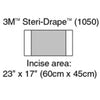 3M Steri-Drape Surgical Incise Drape, 23" x 17" Overall, Clear