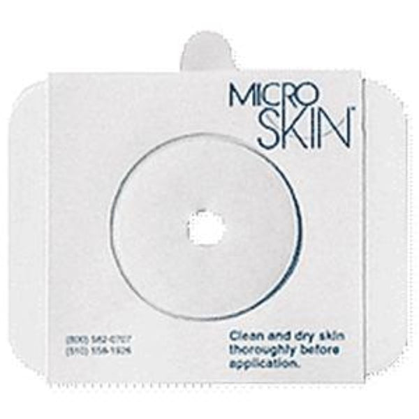 Cymed Two-Piece Pre-cut MicroSkin Adhesive Barrier with 3mm Thin MicroDerm Washer 1-1/2" Stoma Opening, Transparent, Durable, Breathable, Waterproof