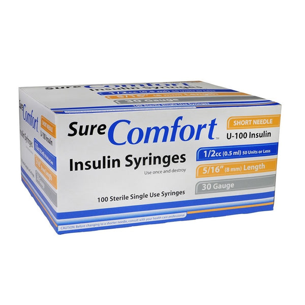 Allison Medical Sure Comfort U100 Insulin Syringes, SureComfort