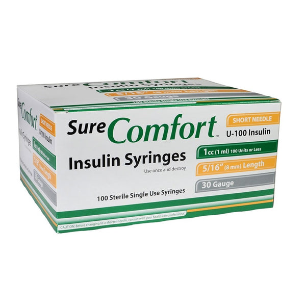 Allison Medical Sure Comfort U100 Insulin Syringes, SureComfort