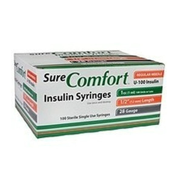 Allison Medical Sure Comfort U100 Insulin Syringes, SureComfort