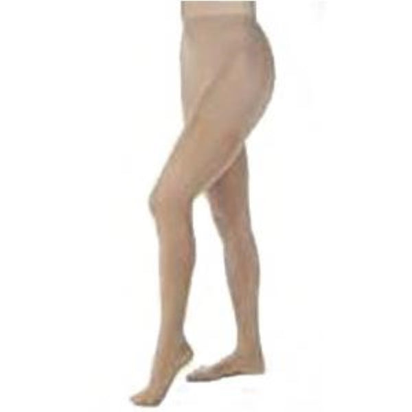 BSN Jobst Women's Opaque Moderate Compression Pantyhose, Closed Toe, Large, Classic Black