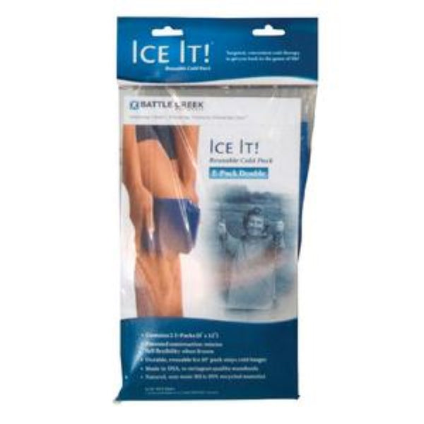 Battle Creek Ice It! ColdComfort Cold Therapy Refill - E-Pack Double, 6 x 12 Inches Vinyl