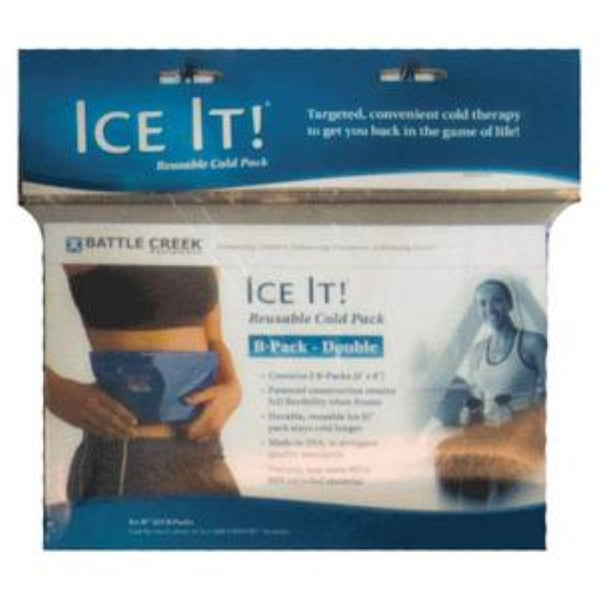 Battle Creek Ice It! ColdComfort Cold Therapy Refill - B-Pack Double 6 x 9 Inches Vinyl