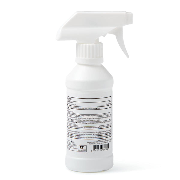 Medline MicroKlenz Antimicrobial Wound Cleanser and First Aid Antiseptic with Benzethonium Chloride, 8 oz. (236 mL) Spray Bottle