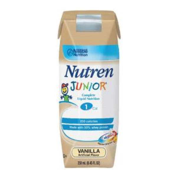 Nestle Healthcare Nutrition Nutren Junior Complete Liquid Nutrition Vanilla Flavor 250mL Carton (Tetra Pak), 250kCal, Lactose-free, Gluten-free