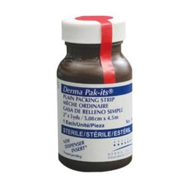 Derma Sciences Pak-Its Iodoform Gauze Packing Strips, 1" x 5 yds