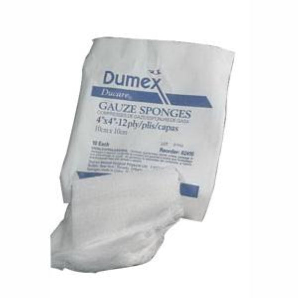 Derma Sciences Ducare 100% Cotton Woven Non-Sterile Gauze Sponges, 12-Ply, Multiple Sizes
