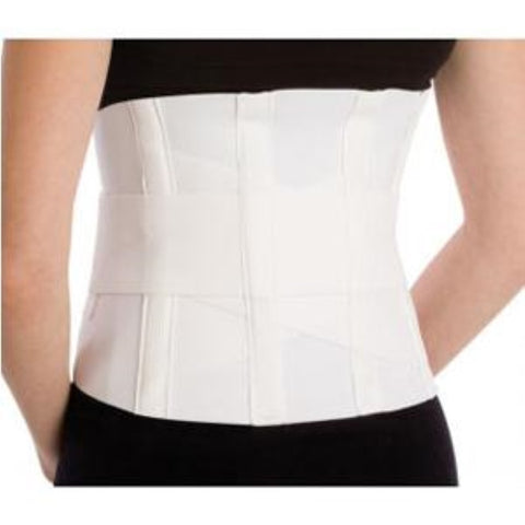 DJ Orthopedics Criss-Cross Support with Compression Strap XL, 42" to 48" Waist Size, White, Latex