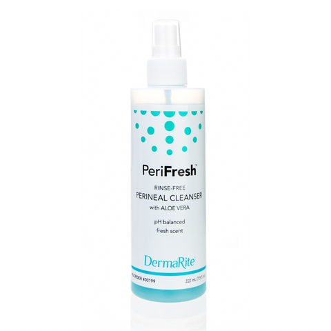 DermaRite PeriFresh Perineal Cleanser, No-Rinse, pH-Balanced, 8 oz Spray Bottle, 00199