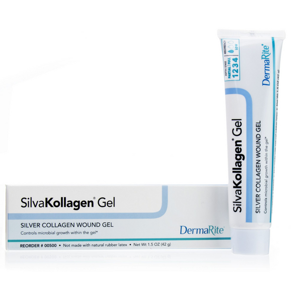 DermaRite SilvaKollagen Gel 1.5 oz Tube, Highly Absorbent, 00500