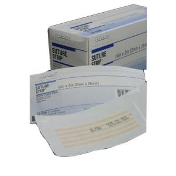 Derma Sciences Suture Strip Plus Flexible Wound Closure Strips, 1/4" x 4"