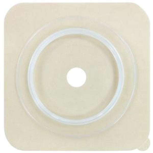 Securi-T USA Two-Piece Cut-to-Fit Extended Wear Solid Hydrocolloid Wafer without Collar 5" x 5", 2-3/4" Flange