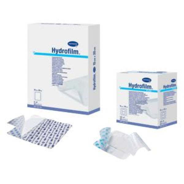 Hartmann Hydrofilm Plus Standard Transparent Film Dressing, Absorbent Non-Stick Pad, Sterile, Latex Free, 3-1/2" x 4"