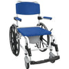 Drive Medical Rehab Shower Commode Mobile Chair Aluminum, 24" Rear Wheels, NRS185006