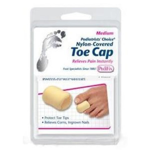 Pedifix Footcare Podiatrists' Choice Toe Cap Medium, Nylon Cover