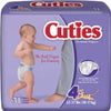 First Quality Cuties Baby Ultra-Absorbent Diapers, Adjustable Grip Tabs, Size 4, 22 - 37 lbs, CR4001