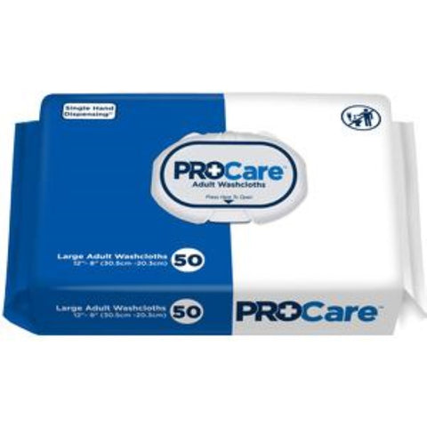 ProCare Adult Washcloth, 12" x 8", Soft Pack - Temporary Replacement for FQDW501
