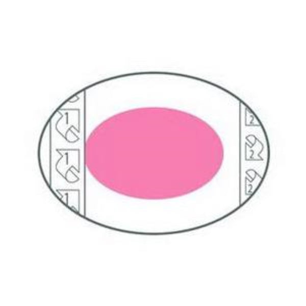Ferris PolyMem Shapes #5 QuadraFoam Dressing without Silver 5" x 3-1/2" Oval with 3" x 2" Pad