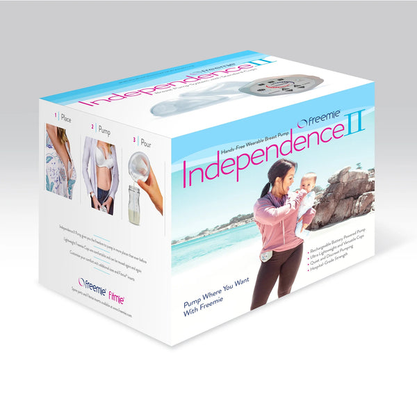 Freemie Independence II Standard Double Electric Portable Breast Pump with 100+ Pump Settings, Hospital-Grade