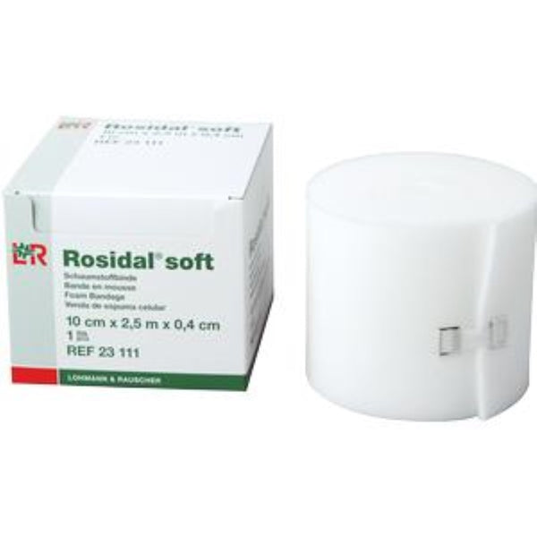Lohmann Rauscher Rosidal Soft Foam Padding Bandage, Washable, Latex-free, 4" x 1/6" x 2-5/4" yds, 23111