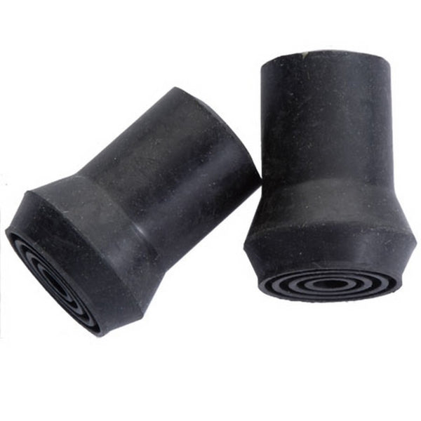 Alex Orthopedic Replacement Rubber Black Cane Tips, 5/8", 16 mm, 1 Pair, MP-99016