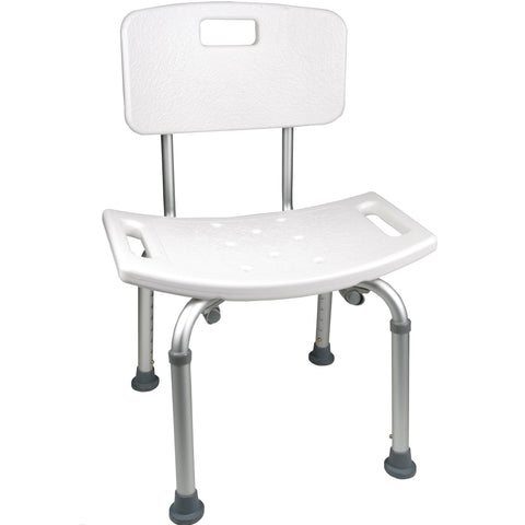 PMI ProBasics Shower Chair, with Back, 19.5" Seat, Seat Depth 11.5" 300 lb Capacity, 16.5" Depth 19"