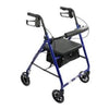PMI ProBasics Aluminum Patient Rollator, Standard, 6" Wheels, 300 lb Capacity, 13.75" Seat, Seat Depth 11.5" 22.75" Blue