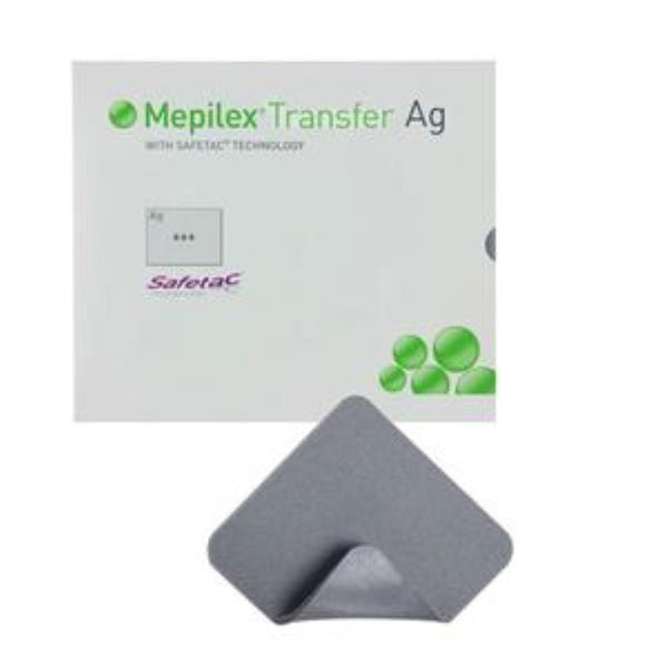 Mölnlycke Mepilex Transfer Ag Antimicrobial Soft Silicone Exudate Transfer Dressing 6" x 8"