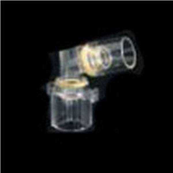 CareFusion Tracheal Swivel Adapter without Suction Port, Swiveling 15mm Male and Female Connectors