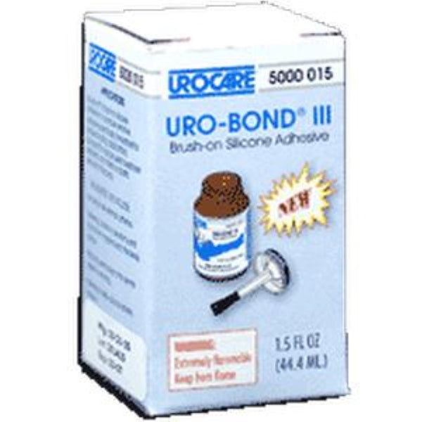 Uro-Bond III Brush-on Adhesive 1-1/2 oz Glass Jar, Silicone Based, Flammable, Water Resistant
