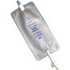 Urocare Uro-Safe Disposable Vinyl Leg with Twist Drain Valve, Sterile, Latex Leg Straps 18 oz Medium