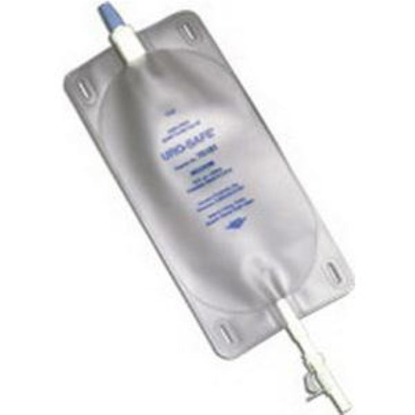 Urocare Uro-Safe Disposable Vinyl Leg with Twist Drain Valve, Sterile, Latex Leg Straps 18 oz Medium