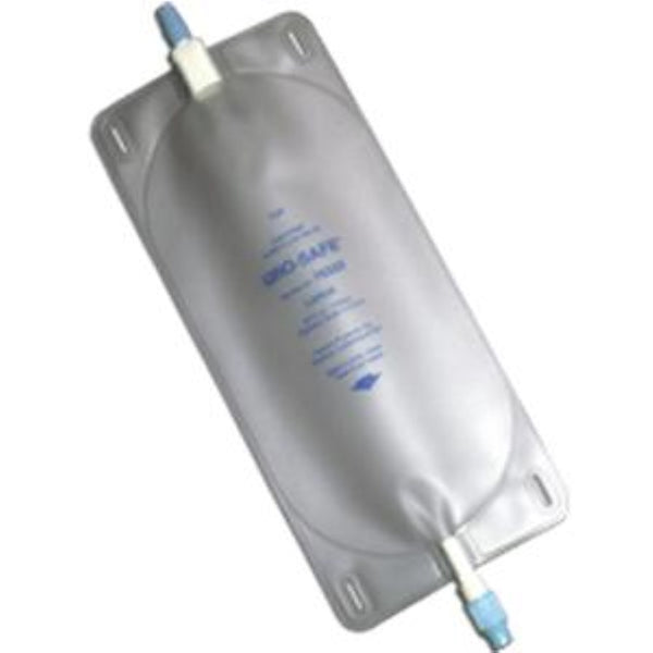 Urocare Uro-Safe Disposable Vinyl Leg with Twist Drain Valve, Sterile, Latex Leg Straps 32 oz Large