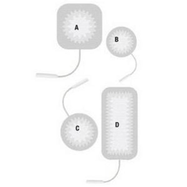 Unipatch Self-Adhering and Reusable Stimulating Electrodes 2-3/4" Round
