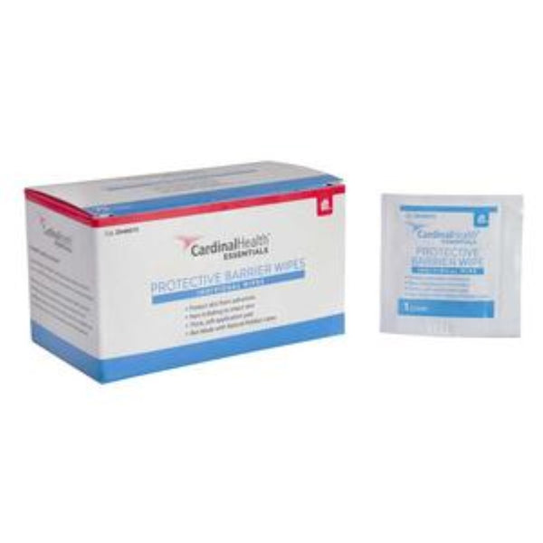 Cardinal Health Essentials Skin-Prep Protective Barrier Wipes, Latex-free, Individually Wrapped