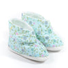 CareApparel CareActive Ladies EdemaBoots Indoor Diabetic Slippers, Blue Floral