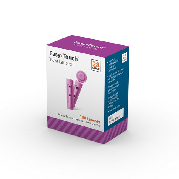 MHC Easy Touch Twist-Top 28/30/32/33G Universal Lancets, EasyTouch