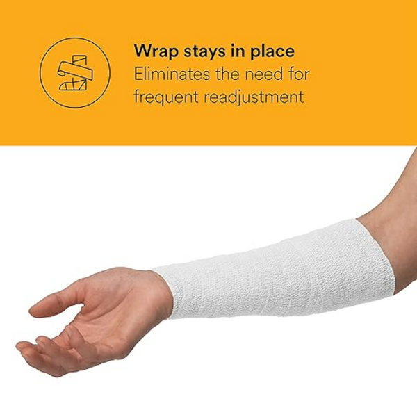 3M Coban Self-Adherent Wrap with Latex White, 1583W