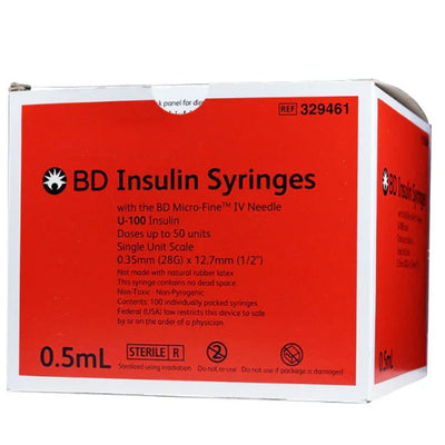 BD Lo-Dose with Micro-Fine IV Needle U100 Insulin Syringes, Becton Dickinson