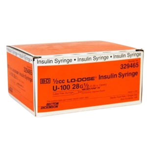 embecta Lo-Dose with Micro-Fine IV Needle U100 Insulin Syringes, BD Becton Dickinson