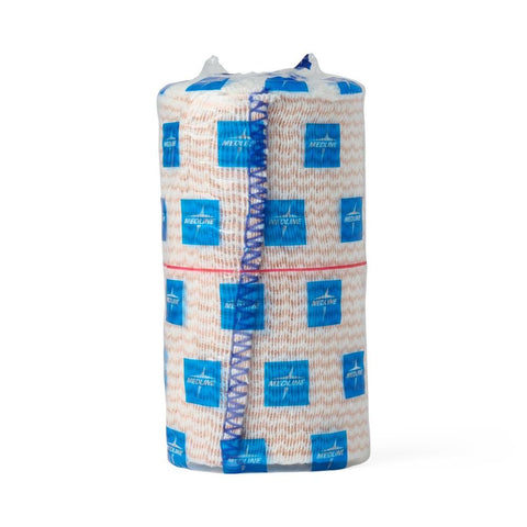 Medline Nonsterile Matrix Wrap Elastic Bandage with Self-Closure, 4" x 5 yd, Polyester/Cotton Weave, MDS087004LF