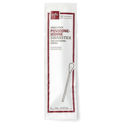 Medline Povidone-Iodine 10% USP 4 Inches Swabsticks