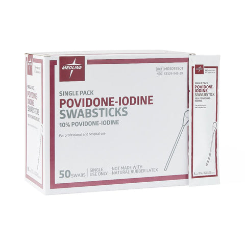 Medline Povidone-Iodine USP Swabsticks