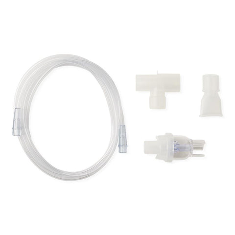 Medline Disposable Handheld Nebulizer Kit with T Mouthpiece, Standard Connection, 7' Tube, HCS4482